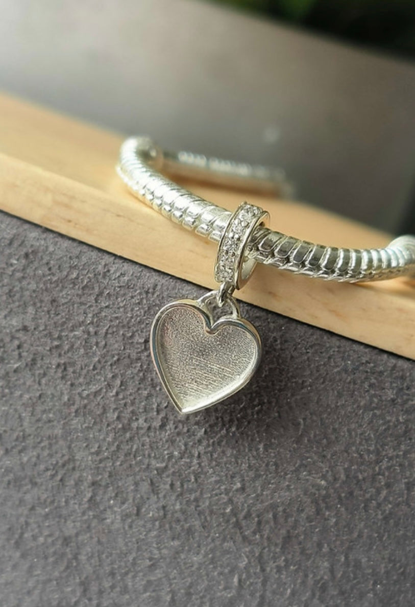 Dangle Sparkle Heart Charm