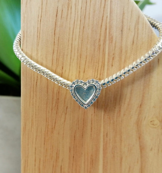 Sparkle Heart Charm