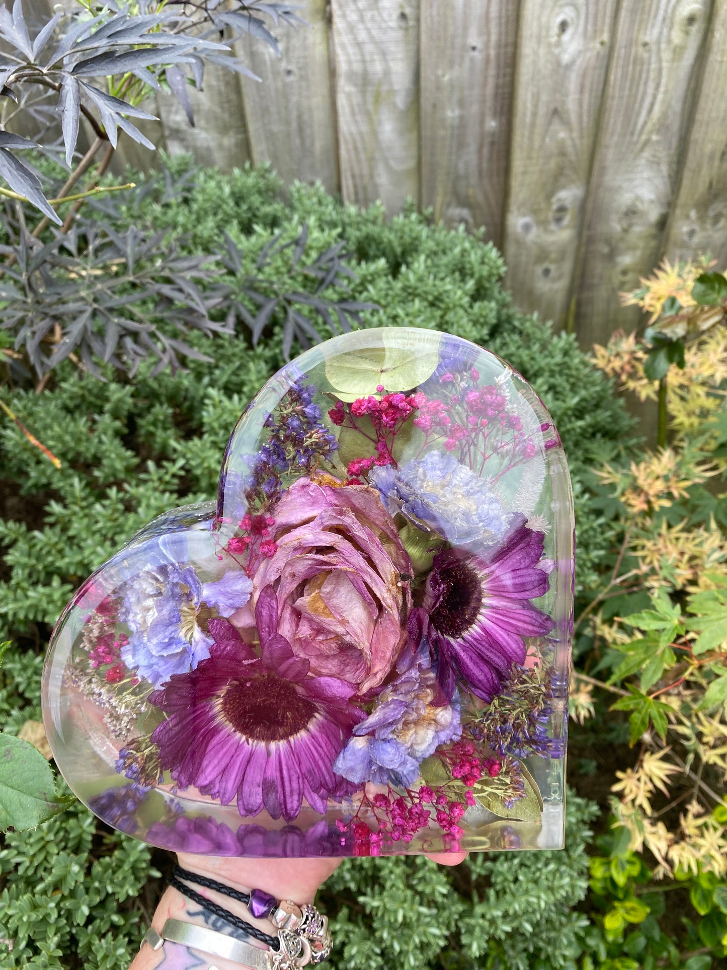 Large 20cm Heart - Flower Preservation